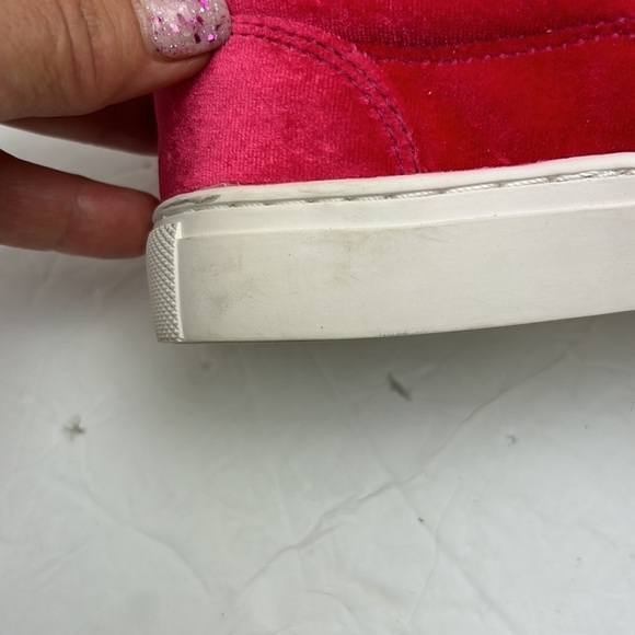 J.Crew Road Trip Crushed Velvet Barbie Pink Slip On Loafers Shoes SZ 6 Preppy - Picture 9 of 12